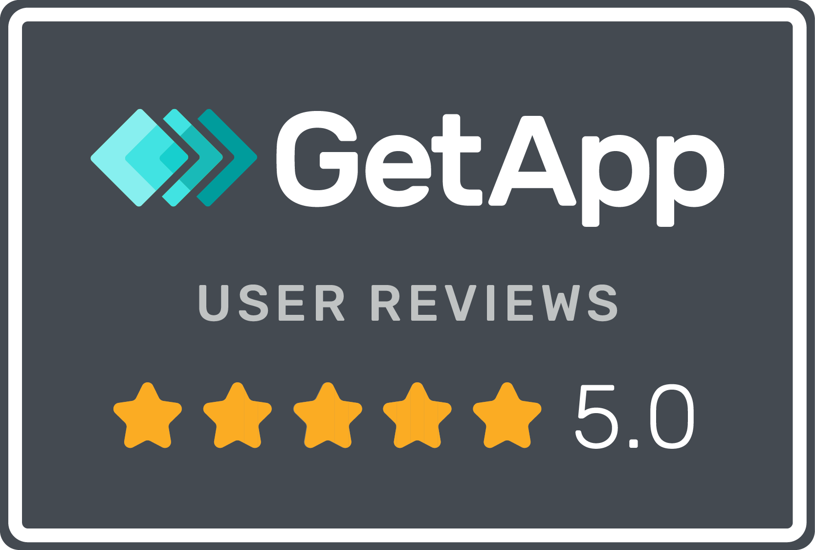 GetApp user reviews 5.0