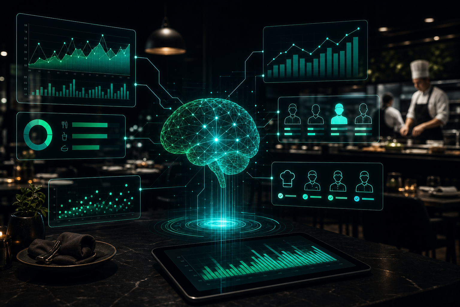 AI restaurant sales and staffing prediction