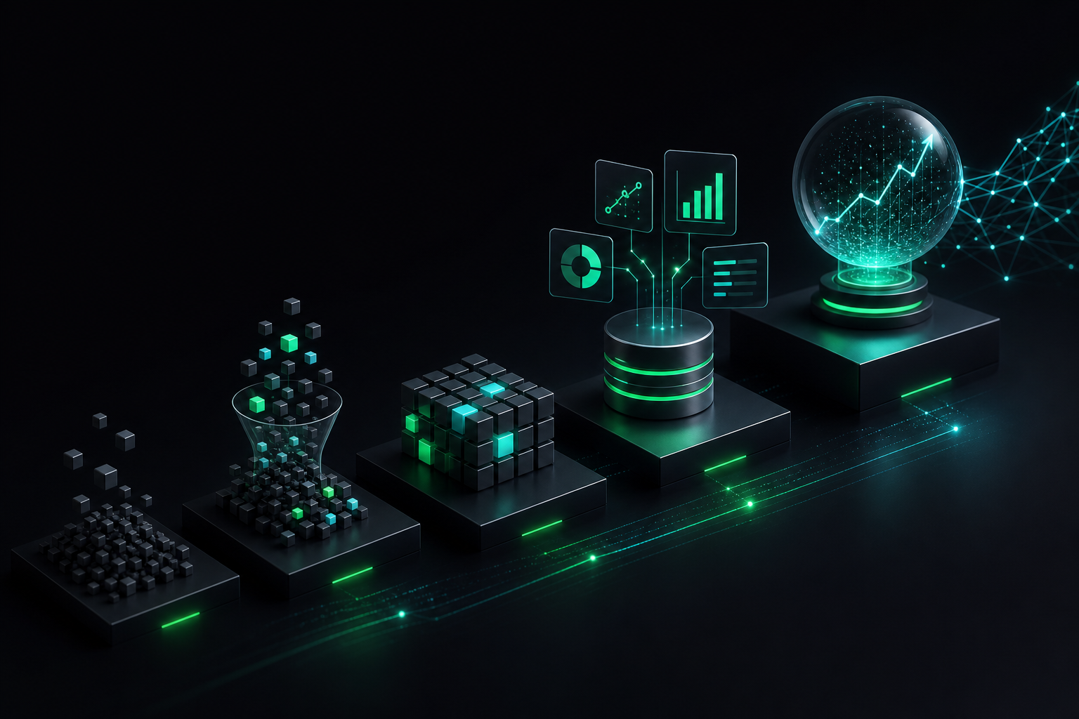 the stages of business data maturity and predictive analytics