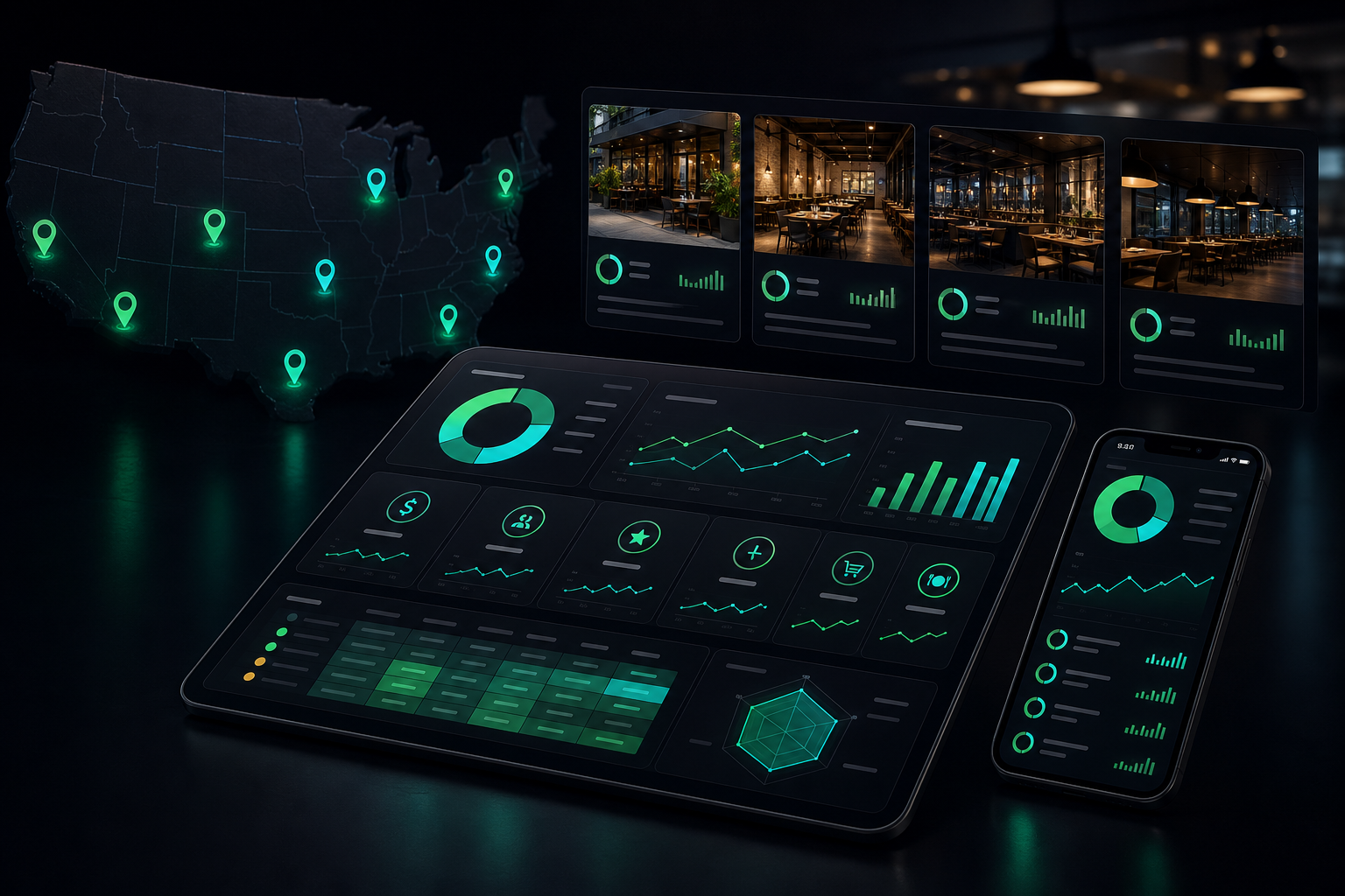 Restaurant KPI scorecards for multi-location operators