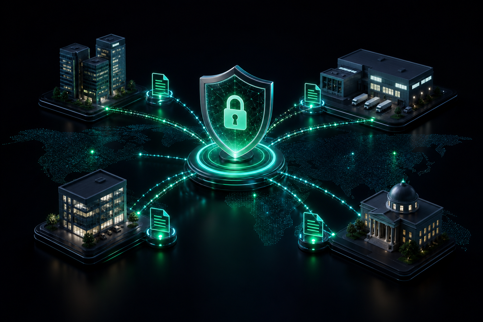 secure data sharing across multi-location organizations