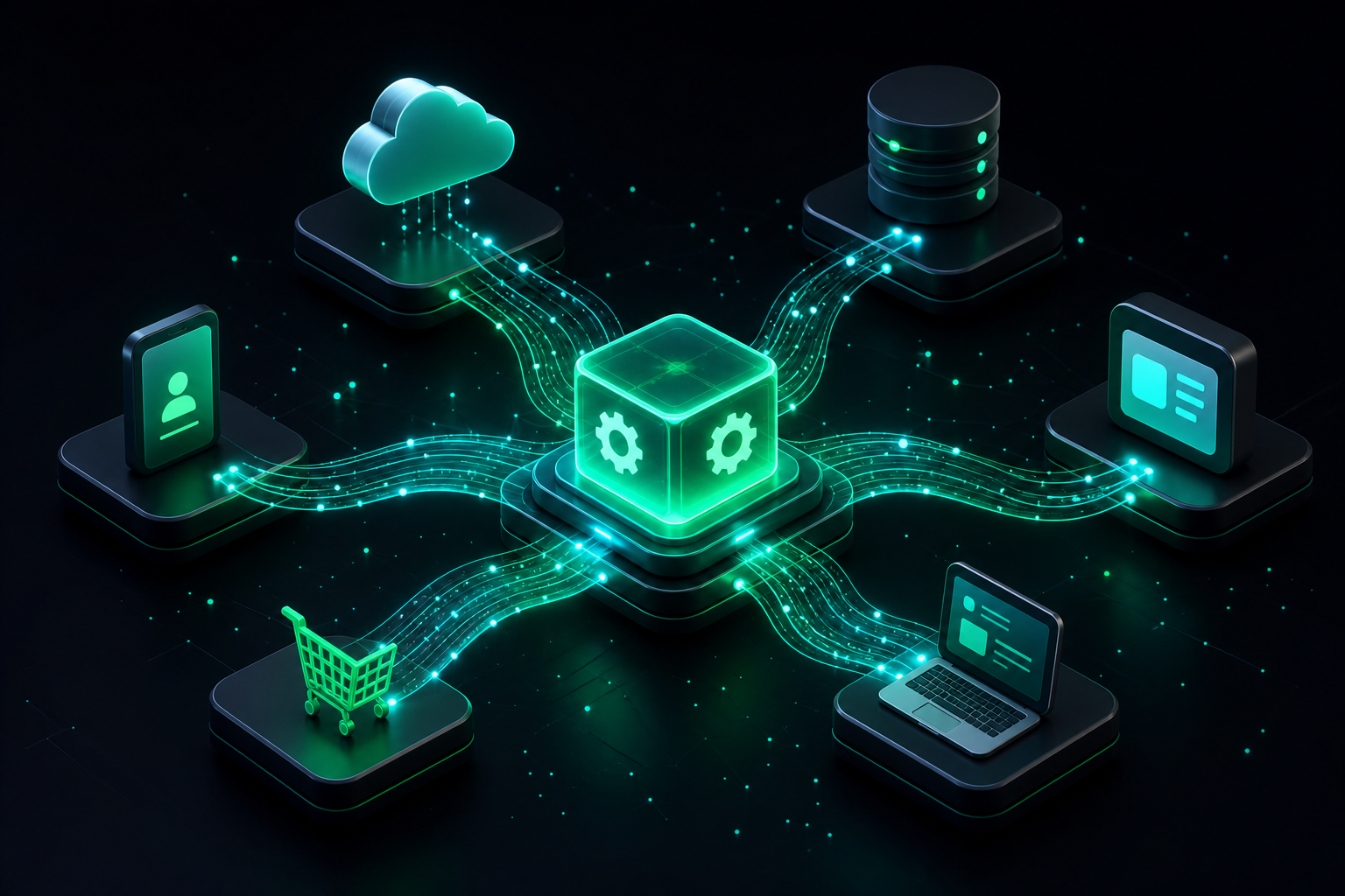 API integration connecting business software